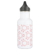 Abstraktes Herzmuster Trinkflasche (Links)