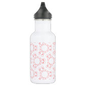 Abstraktes Herzmuster Trinkflasche (Rechts)