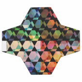 Abstraktes Hexagon-Grafikdesign Fußball (Flach)
