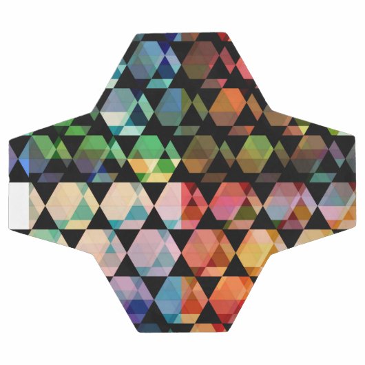 Abstraktes Hexagon-Grafikdesign Fußball (Flach)