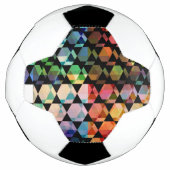 Abstraktes Hexagon-Grafikdesign Fußball (Vorderseite)