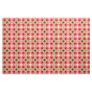 Abstraktes Hibiskus-Kaleidoskop Stoff