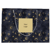 Abstraktes Himmelsmuster Große Geschenktüte (Rückseite)