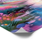 Abstraktes Hintergrundbild Grafik Poster (Ecke)