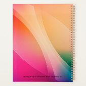 Abstraktes Hintergrundnotebook Planer (Rückseite)