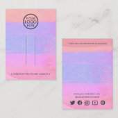 Abstraktes Hinzufügen des Logohairclips-Barrett-Di Telefonnummerkarte (Vorne/Hinten)