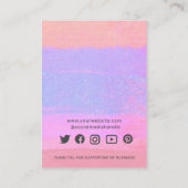 Abstraktes Hinzufügen von Logo-Netzwerkkarten und  Telefonnummerkarte (Rückseite)