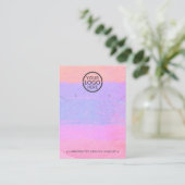 Abstraktes Hinzufügen von Logo-Netzwerkkarten und  Telefonnummerkarte (Stehend Vorderseite)