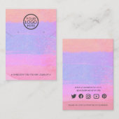 Abstraktes Hinzufügen von Logo-Netzwerkkarten und  Telefonnummerkarte (Vorne/Hinten)