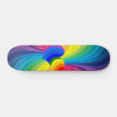 Abstraktes Hippie-Herz-Skateboard-Deck Skateboard (Horizontal)