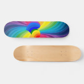 Abstraktes Hippie-Herz-Skateboard-Deck Skateboard (Horizontal)