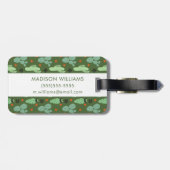 Abstraktes Hipster-Kaktus-Wüsten-Muster Gepäckanhänger (Rückseite horizontal)