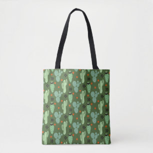 Abstraktes Hipster-Kaktus-Wüsten-Muster Tasche