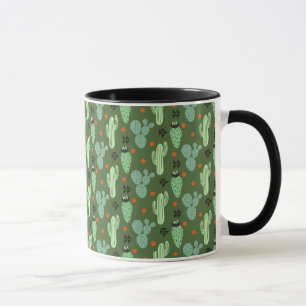Abstraktes Hipster-Kaktus-Wüsten-Muster Tasse