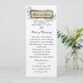 Abstraktes Hochzeitsprogramm Programm (Stehend Vorderseite)