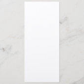 Abstraktes Hochzeitsprogramm Programm (Rückseite)