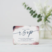 Abstraktes Hochzeitsszenario & Blue-Hochzeit-Websi Begleitkarte (Stehend Vorderseite)