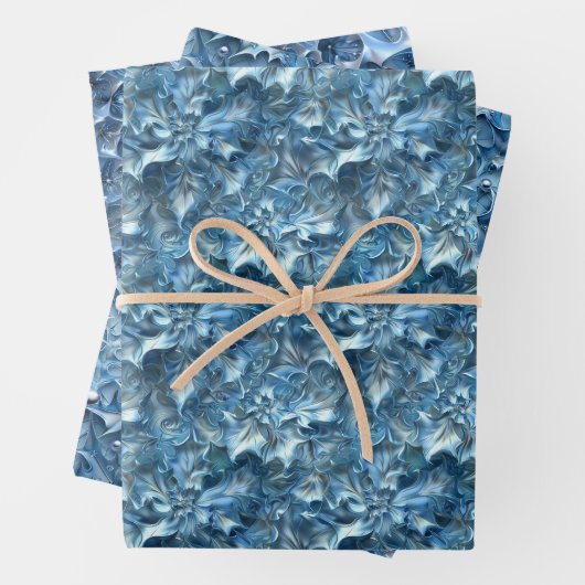 Abstraktes Holly and Ivy Design Geschenkpapier Set (Beispiel)