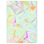 Abstraktes Hologramm Falsches Farbpattern Klemmbrett (Rückseite)