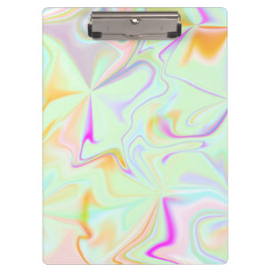 Abstraktes Hologramm Falsches Farbpattern Klemmbrett