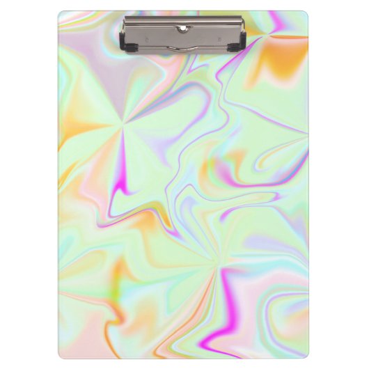 Abstraktes Hologramm Falsches Farbpattern Klemmbrett (Vorderseite)