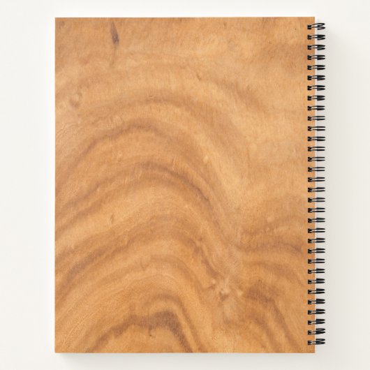 Abstraktes Holzdesign Notizblock (Rückseite)