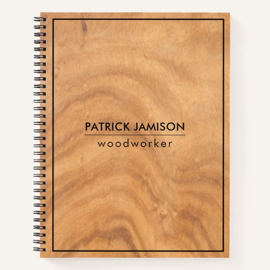 Abstraktes Holzdesign Notizblock (Vorderseite)