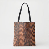 abstraktes Holzkorndesign Tasche (Vorderseite)