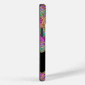 Abstraktes Hot Pink Lila Aquamarin Gold Case-Mate iPhone Hülle (Rückseite / Rechts)