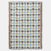 Abstraktes Houndstooth-inspiriertes geometrisches Decke (Vorderseite Vertikal)