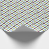Abstraktes Houndstooth-inspiriertes geometrisches  Geschenkpapier (Ecke)
