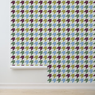 Abstraktes Houndstooth-inspiriertes geometrisches Tapete