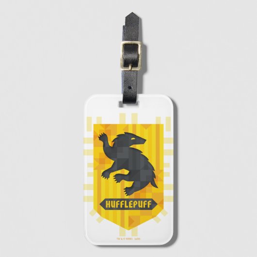 Abstraktes HUFFLEPUFF™-Wappen Gepäckanhänger (Vorderseite Vertikal)