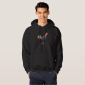 Abstraktes Huhn Hoodie (Vorne ganz)