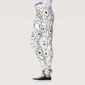 Abstraktes Hundeschema Leggings (Links)