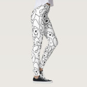 Abstraktes Hundeschema Leggings (Rechts)