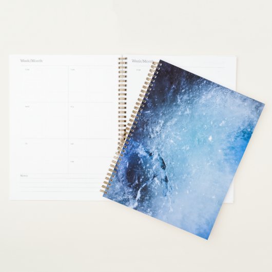 Abstraktes Ice Art Foto Planer (Anzeige)