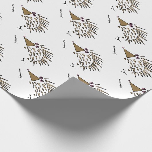 Abstraktes Igels-Verpackungs-Papier Geschenkpapier (Ecke)