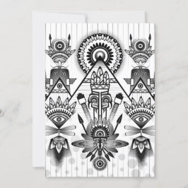 Abstraktes Indianerstamm