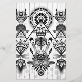 Abstraktes Indianerstamm