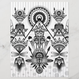 Abstraktes Indianerstamm