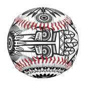 Abstraktes Indianerstamm Baseball (Vorderseite)