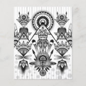 Abstraktes Indianerstamm Flyer (Vorne)