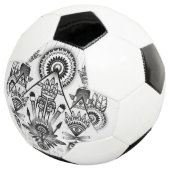 Abstraktes Indianerstamm Fußball (Dreiviertel)