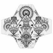 Abstraktes Indianerstamm Fußball (Flach)