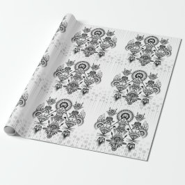 Abstraktes Indianerstamm Geschenkpapier