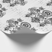 Abstraktes Indianerstamm Geschenkpapier (Ecke)