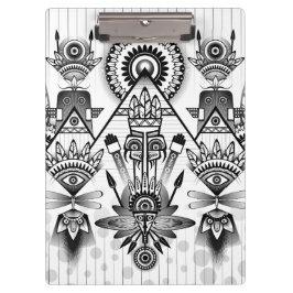 Abstraktes Indianerstamm Klemmbrett