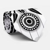 Abstraktes Indianerstamm Krawatte (Gerollt)