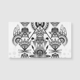 Abstraktes Indianerstamm Magnetkarte